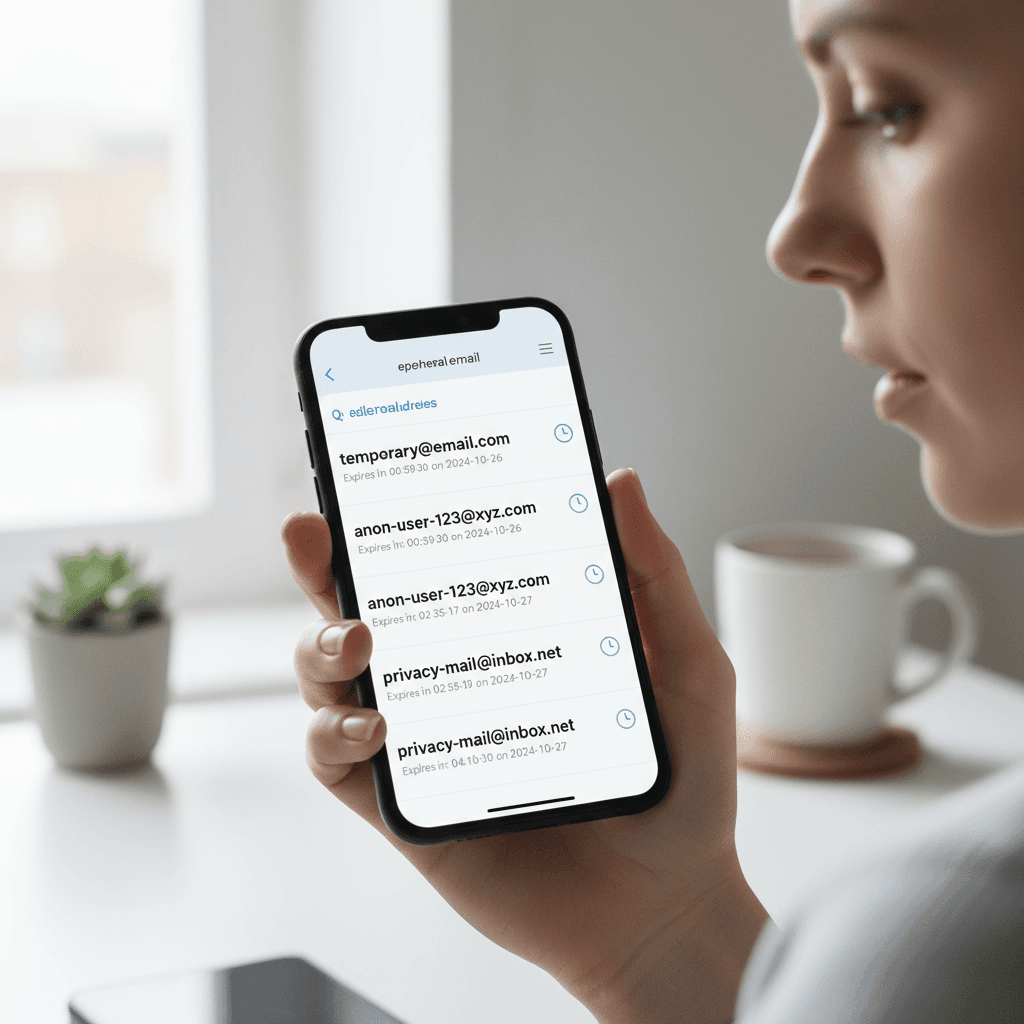 Secure email account access on mobile device