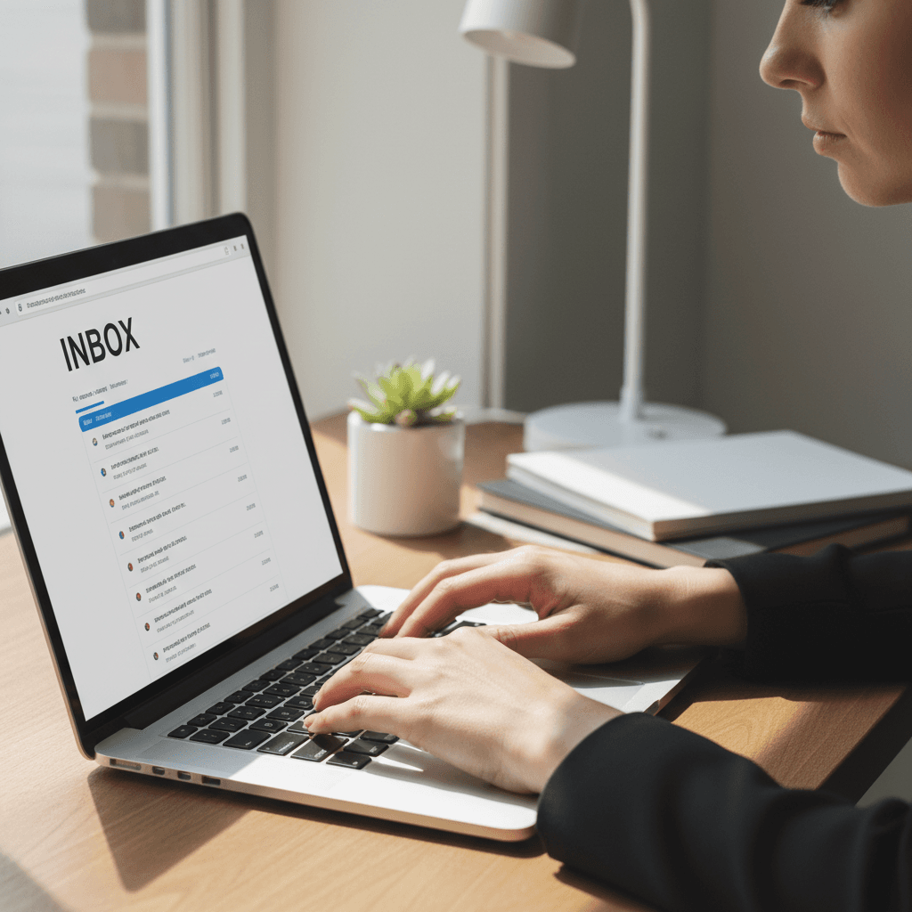Technical support specialist helping with email account recovery